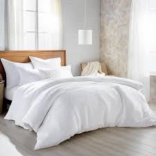 This pure white bed set has textured details that bring spring blossoms to mind. Dkny Pure Texture Duvet Zola