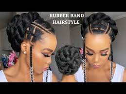 🔥EASY RUBBER BAND HAIRSTYLE ON 4C NATURAL HAIR