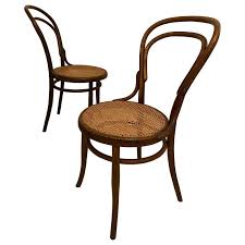 The bistro chair's natural habitat is the parisian bistro or brasserie and they our rattan bistro chairs are made from the finest malacca cane frames that are hand bent and then. Bistro Cane Pair Of Chairs Josef Hofmann Vienna Circa 1905 For Sale At 1stdibs
