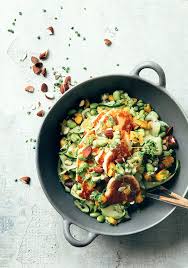 Salade De Courgettes Fromage Grille Salsa A La Mangue Et A L Avocat Trois Fois Par Jour Recipe Food Zucchini Salad Salad Recipes