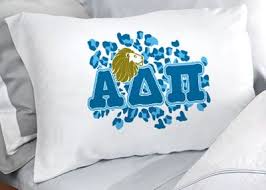 Alpha Delta Pi Cheetah Print Pillowcase Sgpc Printed Pillowcases Alpha Delta Pi Alpha Delta Pi Sorority