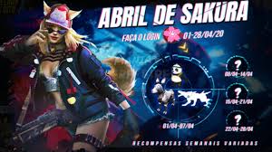 O motivo disso é que muita gente procura pelas granadas. Abril De Sakura Recompensas Gratis Semanais Mania Free Fire