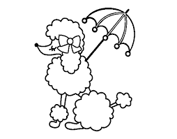Each printable highlights a word that starts. Poodle With Sunshade Coloring Page Coloringcrew Com