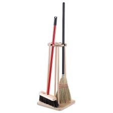 Gravity holds mop clamped in position. Broom Mop Stand Montessori Services