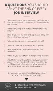 Questions You Should Ask At The End Of Every Job Interview Need A Resume That Will Land You A Job Int Job Interview Advice Job Interview Tips Interview Advice