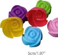 Amazon.com: Set Of 6 Floral Cake Molds Exquisite Flower ...