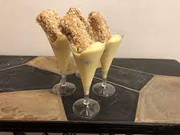 Fish Sticks And Custard Fish Sticks Food Glass Of Milk