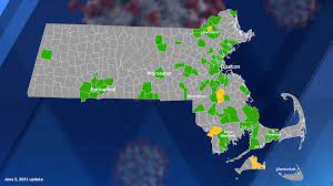 'map of massachusetts' stretched canvas print | art.com. Massachusetts Covid 19 Town By Town Map Updated With Latest Data