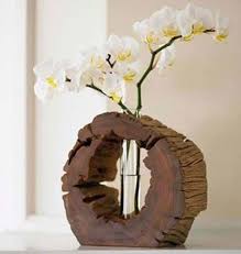 Decorative Handmade Vase Ideas With Wooden Bill Parts Diy Selber Machen Cicek Aranjmani Vazolar Dekorasyon Fikirleri