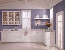 Lavender Kitchen With All White Cupboards Love It Purple Kitchen Walls Purple Kitchen Kitchen Cabinets