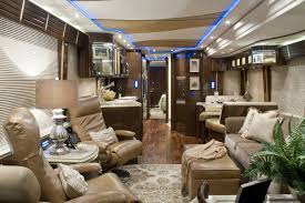 Inside Of The Big Tour Bus Luxury Rv Living Luxury Rv Rv Living
