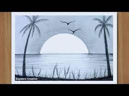 How To Draw Sunsets In Pencil Pin by kristy amalia drawing on drawing ideas in 2019.
