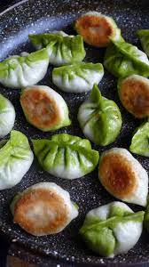 What's the history behind it? Pan Fried Vegetarian Dumplings Potstickers ç´ ç…Žé¥º Red House Spice