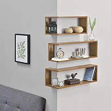 Ikea bekvam en bois bocal a epices rack support rangement etagere murale polyvalent utilisez ebay from i.ebayimg.com. En Casa Mensola Da Parete Angolare Forma L Scaffale In Set Di 3 Pezzi In 3 Misure Effetto Legn Etagere Murale Angle Etagere Murale Cuisine Etageres Murales