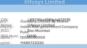 We use some essential cookies to make our services work. Infosys Limited Company Registration Number Search India Check Details Youtube