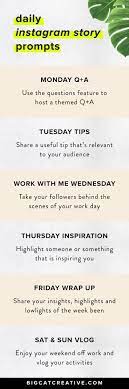 Instagram Story Prompts To Engage Your Audience Big Cat Creative Squarespace Templates Instagram Story Story Prompts Instagram Marketing Tips