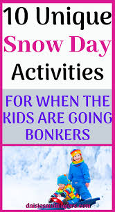 You can even bring the snow inside and do some of these in the house when it's too cold build coloured ice sculptures in the backyard on a snowy day. 10 Unique Things To Do On A Snow Day Daisies Diapers