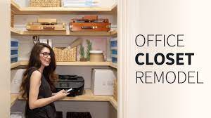 These top 40 best closet office ideas are proof of man's brilliance when tasked with a seemingly insurmountable conundrum. Office Closet Renovation Organization Remodel Ideas How To Youtube