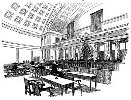 Moody, holmes, day, mckenna, peckham, white, brewer, harlan, and chief justice melville weston fuller. Supreme Court Interior Clipart Etc