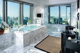 The Adjoining Spa Bathroom Of The Presidential Suite Features A Jacuzzi Bath Next To The Window Hotel Bathroom Tokyo Hotels Luxury Hotel