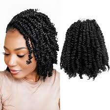 Kavsorapi Passion Twist Hair 6 Inch Short Pre Looped Crochet Braids Pre  Twisted Crochet Twist 8