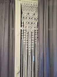 Handmade Macrame Curtain Rideau Macrame Rideaux En Coton Rideaux