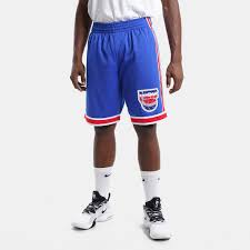 Mitchell Ness Swingman New Jersey Nets Road 1993 94 Swingman Shorts Blue Smshgs18503 Njn93