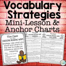 Vocabulary In Context Anchor Charts Mini Lessons