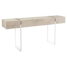So, take a look at 10 acrylic console tables do die for! John Richard Modern Classic Loftus Acrylic Base Single Drawer Console Table Extra Long Over 75 W Kathy Kuo Home