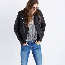 Women S Washed Leather Motorcycle Jacket Best Leather Jackets Madewell Leather Jacket Leather Jacket