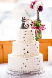 Cat Themed Wedding Cake With Fondant Cat Cake Topper Pastry Pride Icing By Yvonne Crosby Crosb Wedding Cake Cat Cat Wedding Cake Topper Themed Wedding Cakes