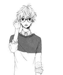 Anime Black And White Boy Drawings Making Friends With Your Pastor Helps So Much I M More Determined Than Ever To Be Faithful And T Cute Anime Guys Anime Glasses Boy Anime Guys Shirtless