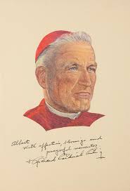 Cardinal Cushing and Cardinal Spellman (5) Signed Items with an