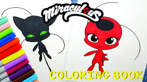 More images for ladybug and cat noir kwami coloring pages » Miraculous Ladybug Coloring Activity Book Pages Kwami Tikki Plagg Youtube