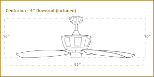 A ceiling fan blades length: 52 Inch Centurion Tropical Outdoor Ceiling Fan Leaf Wicker Blades
