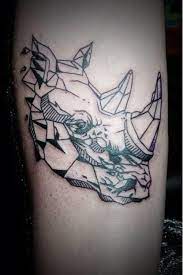 30 Outstanding Rhino Tattoos Rhino Tattoo Geometric Tattoo Geometric Wolf Tattoo