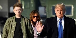 Barron is the president's only child with first lady melania. Trump S Son Barron Is Really Tall Twitter Jokes He Could Play In Nba