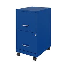 This stylish file cabinet has a contemporary design that is constructed of durable laminate. Space Solutions 18 2 Drawer Mobile Smart Vertical File Cabinet Classic Blue Classic Blue 24409 Best Buy