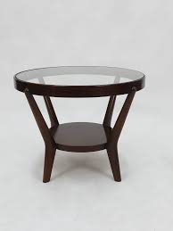 1930s Round Art Deco Side Table By Jindrich Halabala Excellent Condition 1stdibs Com Oak Side Table Table Retro Furniture