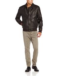 Dockers Men S Faux Leather Bomber At Amazon Men S Clothing Store Leather Outerwear Jackets Faux Leather Bomber Faux Leather Moto Jacket Leather Outerwear