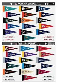 Nfl Magnetic Standings Board Magnets Chart Officially