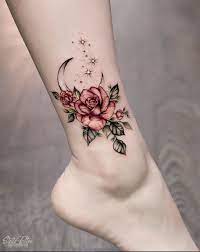 15 Lastest Lower Leg Ink Tattoo Designs With Flower This Spring And Summer Tattoos Cool Small Tattoos Foot Tattoos