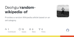 GitHub - Deohgu/random-wikipedia-of: Provides a random Wikipedia ...