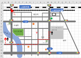 Excel エクセル で地図を描いてみよう ハロー パソコン教室 イトーヨーカドー加古川校 加古川市別府町のパソコン教室