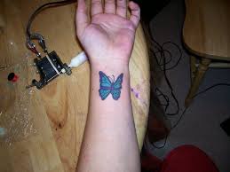 Many tattoo lovers as well as celebrities are interested in 3d tattoos. Blue Butterfly Wrist Tattoo Fmag Com