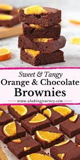 This Easy Chocolate Orange Brownie Recipe Is A Great Sweet Snack Or Dessert That Will Be Ready Chocolate Dessert Recipes Orange Brownies Orange Recipes Dessert
