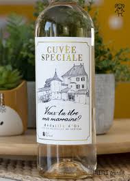 Demande Parrain Marraine Etiquette Bouteille Vin Grand Format Version 2 Demande Parrain Marraine Parrain Marraine Marraine