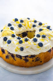 Lemon Blueberry Bundt Cake With Cream Cheese Frosting