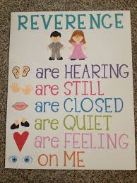 Primary Reverence Poster Primary Lessons Primary Songs