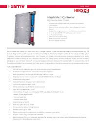Hirsch Mx 1 Controller Manualzz